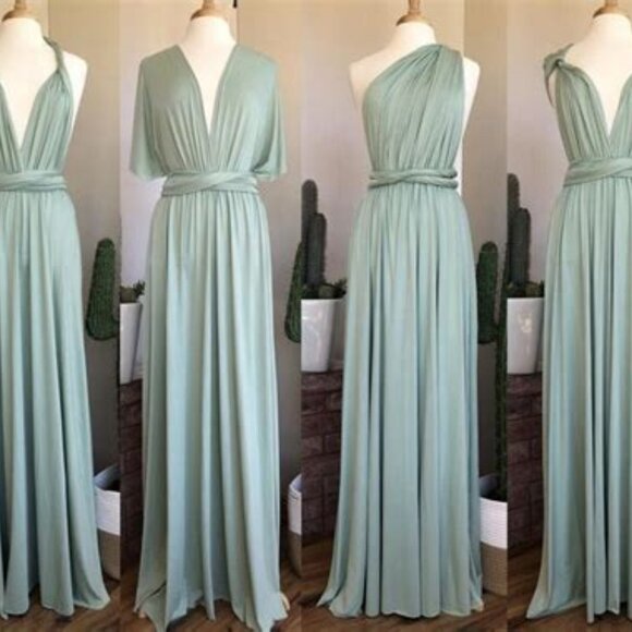Bridesmaid Sage green infinity dress - Picture 2 of 3